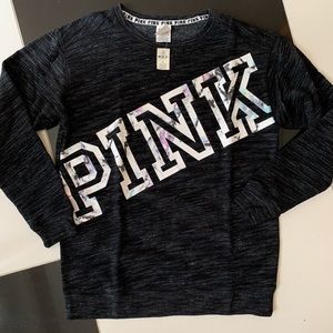 VS PINK Tie-dye Logo Crewneck